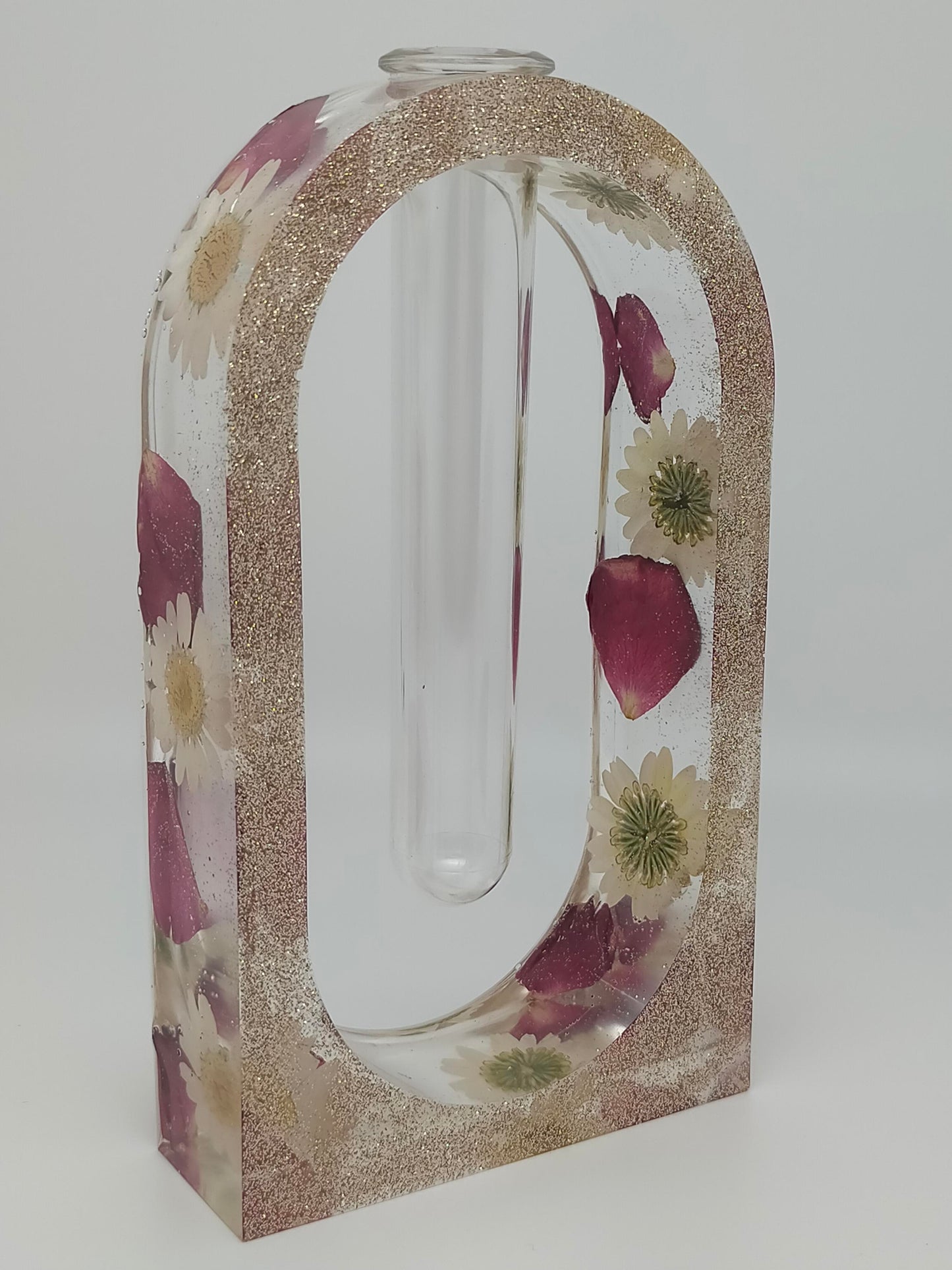 Vase  Soliflor  " Arc " avec tube