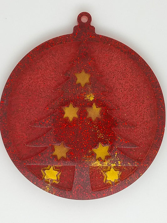 Boule de Noël à motif sapin